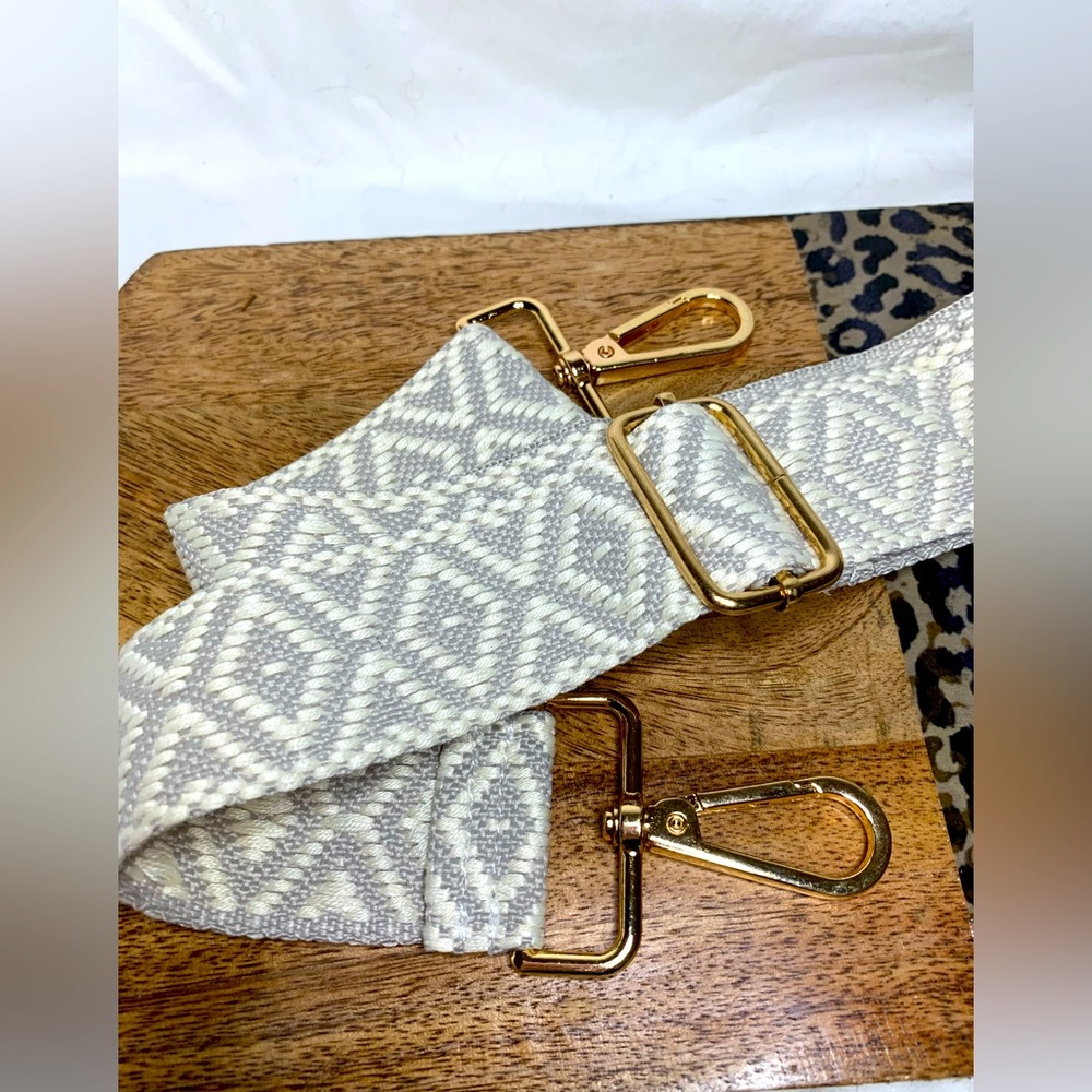 Nip, Boho/Geometric Design Adjustable Purse Strap… - image 2